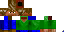Minecraft skin texture, 64x32 legacy pixels