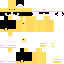 Yellow Minecraft skin texture, 64x64 pixels
