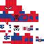 Minecraft skin texture, 64x64 pixels