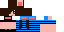 Minecraft skin texture, 64x32 legacy pixels