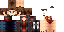 Minecraft skin texture, 64x32 legacy pixels