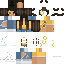 Minecraft skin texture, 64x64 pixels