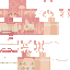 Red orange Minecraft skin texture, 64x64 pixels