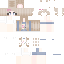 Orange Minecraft skin texture, 64x64 pixels