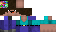 Minecraft skin texture, 64x32 legacy pixels