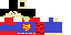 Minecraft skin texture, 64x32 legacy pixels