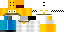 Minecraft skin texture, 64x32 legacy pixels