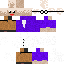 Minecraft skin texture, 64x64 pixels