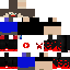 Minecraft skin texture, 64x64 pixels