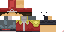 Minecraft skin texture, 64x32 legacy pixels