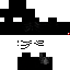 Black Minecraft skin texture, 64x64 pixels