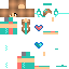 Minecraft skin texture, 64x64 pixels