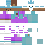 Slim Minecraft skin texture, 64x64 pixels