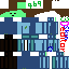 Minecraft skin texture, 64x64 pixels