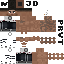 Minecraft skin texture, 64x64 pixels