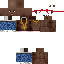Minecraft skin texture, 64x64 pixels