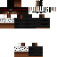 Black Minecraft skin texture, 64x64 pixels
