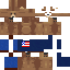 Minecraft skin texture, 64x64 pixels