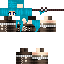 Minecraft skin texture, 64x64 pixels