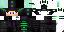 Minecraft skin texture, 64x32 legacy pixels