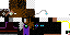 Minecraft skin texture, 64x32 legacy pixels