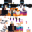 Minecraft skin texture, 64x64 pixels