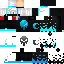 Minecraft skin texture, 64x64 pixels