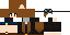 Minecraft skin texture, 64x32 legacy pixels