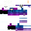 Minecraft skin texture, 64x64 pixels