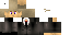 Minecraft skin texture, 64x32 legacy pixels