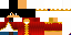Minecraft skin texture, 64x32 legacy pixels