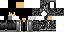 Minecraft skin texture, 64x32 legacy pixels