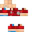 Minecraft skin texture, 64x64 pixels