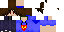 Minecraft skin texture, 64x32 legacy pixels