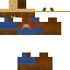 Minecraft skin texture, 64x64 pixels