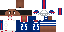 Minecraft skin texture, 64x32 legacy pixels
