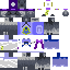 Minecraft skin texture, 64x64 pixels