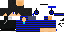 Minecraft skin texture, 64x32 legacy pixels