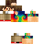 Minecraft skin texture, 64x64 pixels