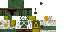 Minecraft skin texture, 64x32 legacy pixels