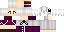 Minecraft skin texture, 64x32 legacy pixels