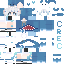 Minecraft skin texture, 64x64 pixels