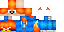Minecraft skin texture, 64x32 legacy pixels