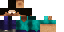 Minecraft skin texture, 64x32 legacy pixels