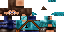 Minecraft skin texture, 64x32 legacy pixels