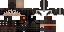 Minecraft skin texture, 64x32 legacy pixels