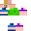 Minecraft skin texture, 64x64 pixels