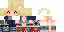 Minecraft skin texture, 64x32 legacy pixels