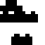 Black Minecraft skin texture, 64x64 pixels