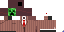 Minecraft skin texture, 64x32 legacy pixels
